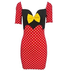 1980’s Moschino Mare Vintage Minnie Mouse Knit Mini Dress